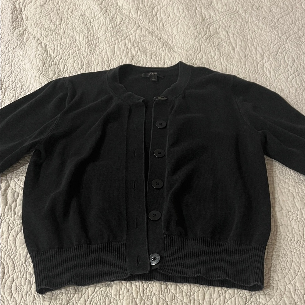 J. Crew Black Cardigan Sweater